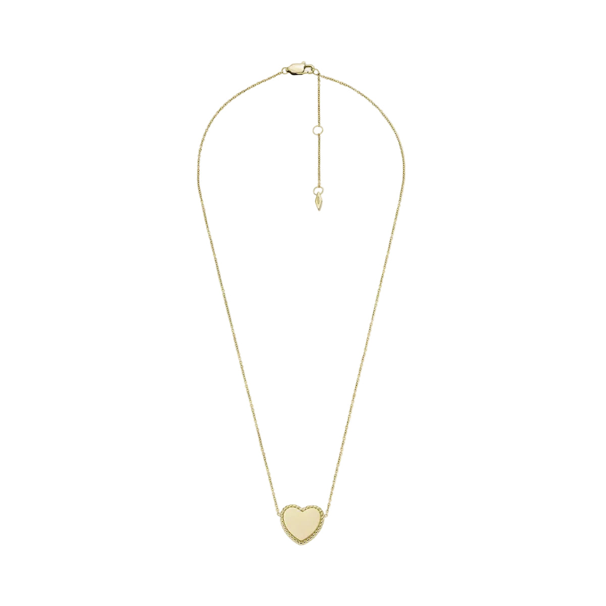 Collar Station para mujer de Fossil Drew bañado en oro sobre acero inoxidable