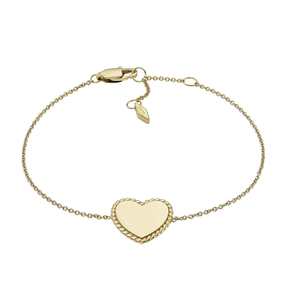 Fossil Drew Women's Station Bracelet in Gold-Plated over Stainless Steel