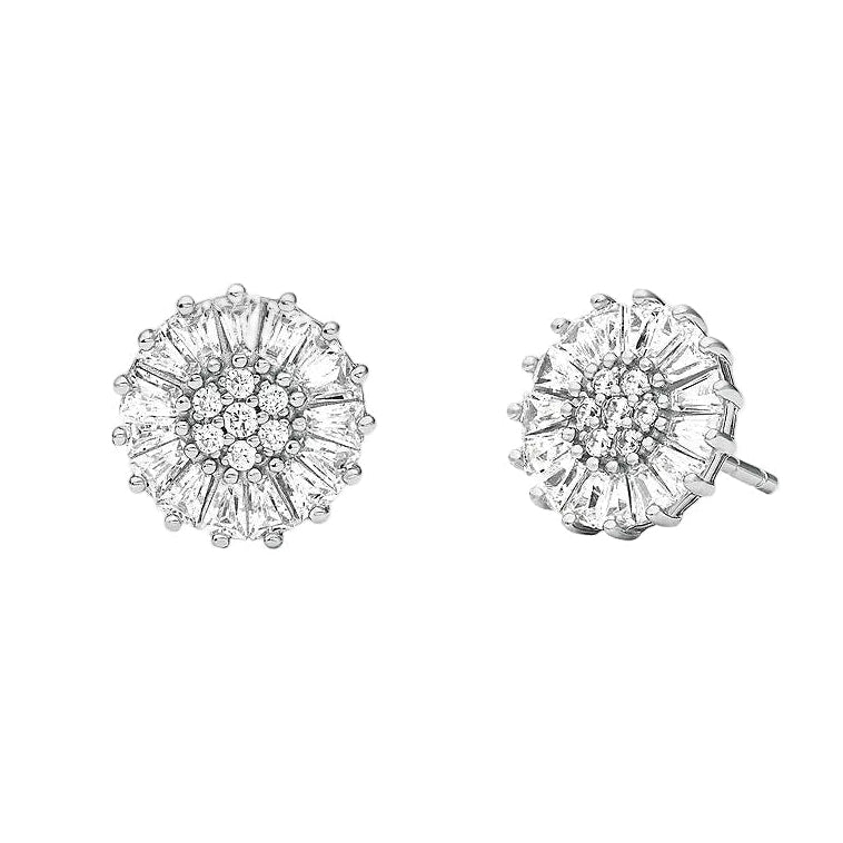 Michael Kors Women's Cubic Zirconia Stud Earrings in Sterling Silver