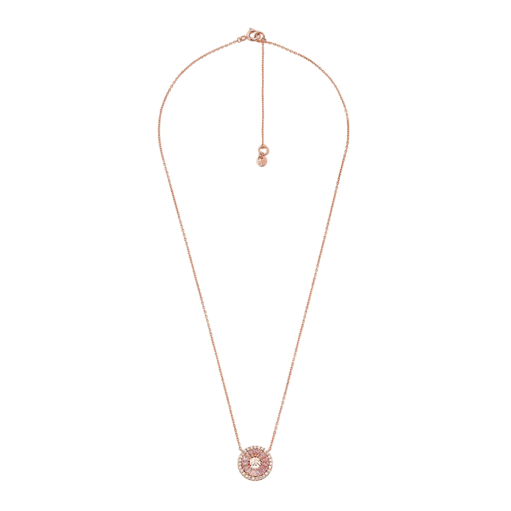 Michael Kors Women's Cubic Zirconia Necklace in Sterling Silver