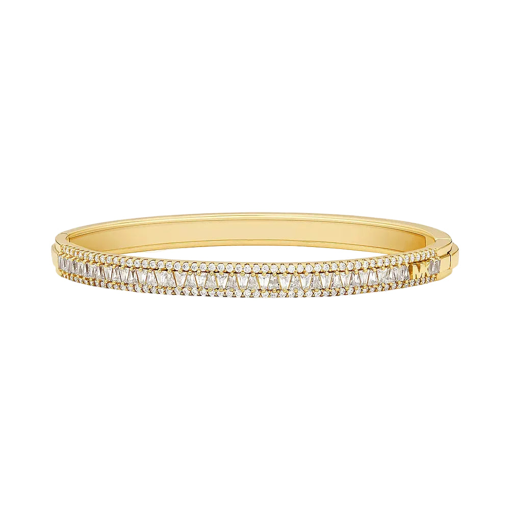 Pulsera de mujer Michael Kors con circonita cúbica cónica en forma de baguette y pavé en plata de ley