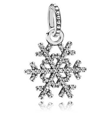 Charm de copo de nieve de Ragazza Studio en plata de ley 925