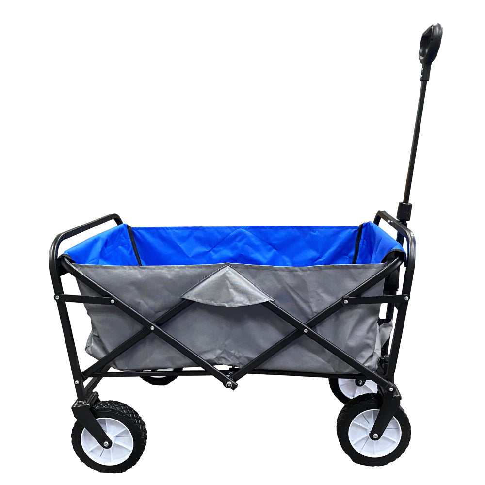 The Outdoor Institute Collapsible Folding Wagon Cart - Blue/Gray