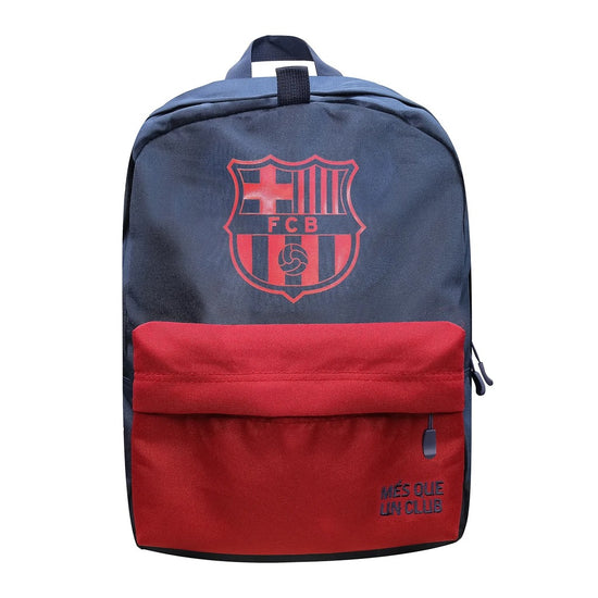 Icon Sports FC Barcelona Logo 21" Backpack - Navy/Red - Curacao