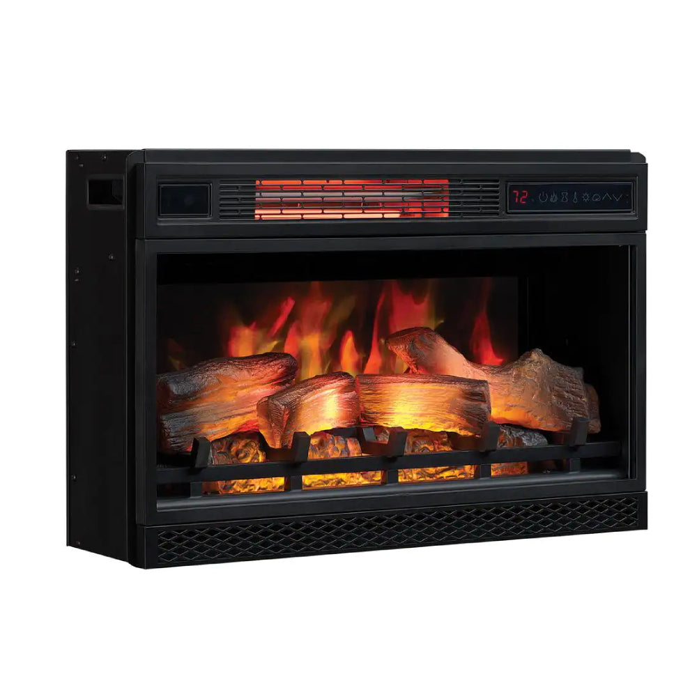 ClassicFlame 3D SpectraFire Plus Infrared Electric Fireplace Insert, Black
