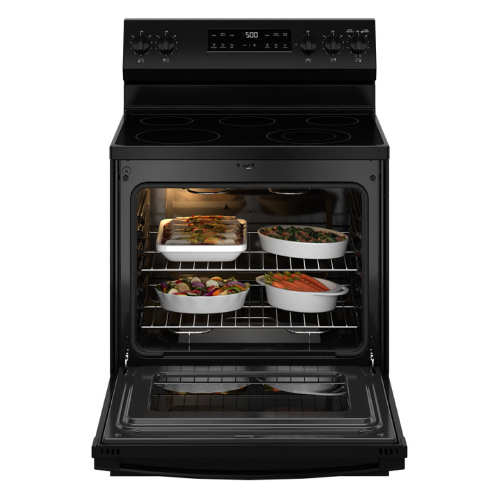 GE GRF500PVBB 30" Free-Standing Electric Range with Crisp Mode - Black