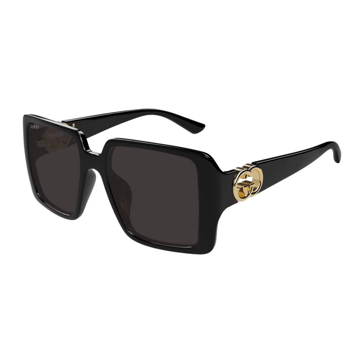 Gucci GG1692SA 001 Women's Square Solid Color Sunglasses