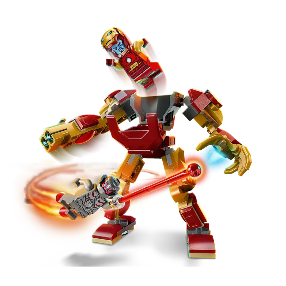 LEGO Marvel Iron Man Mech vs Ultron Superhero Building Toy Set (101-Pieces)