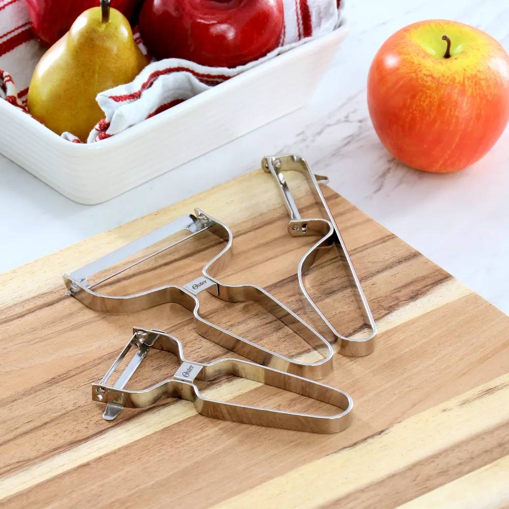 Oster 141094.03 Stainless Steel Lightweight Peeler Set (3 Piece)- Sliver