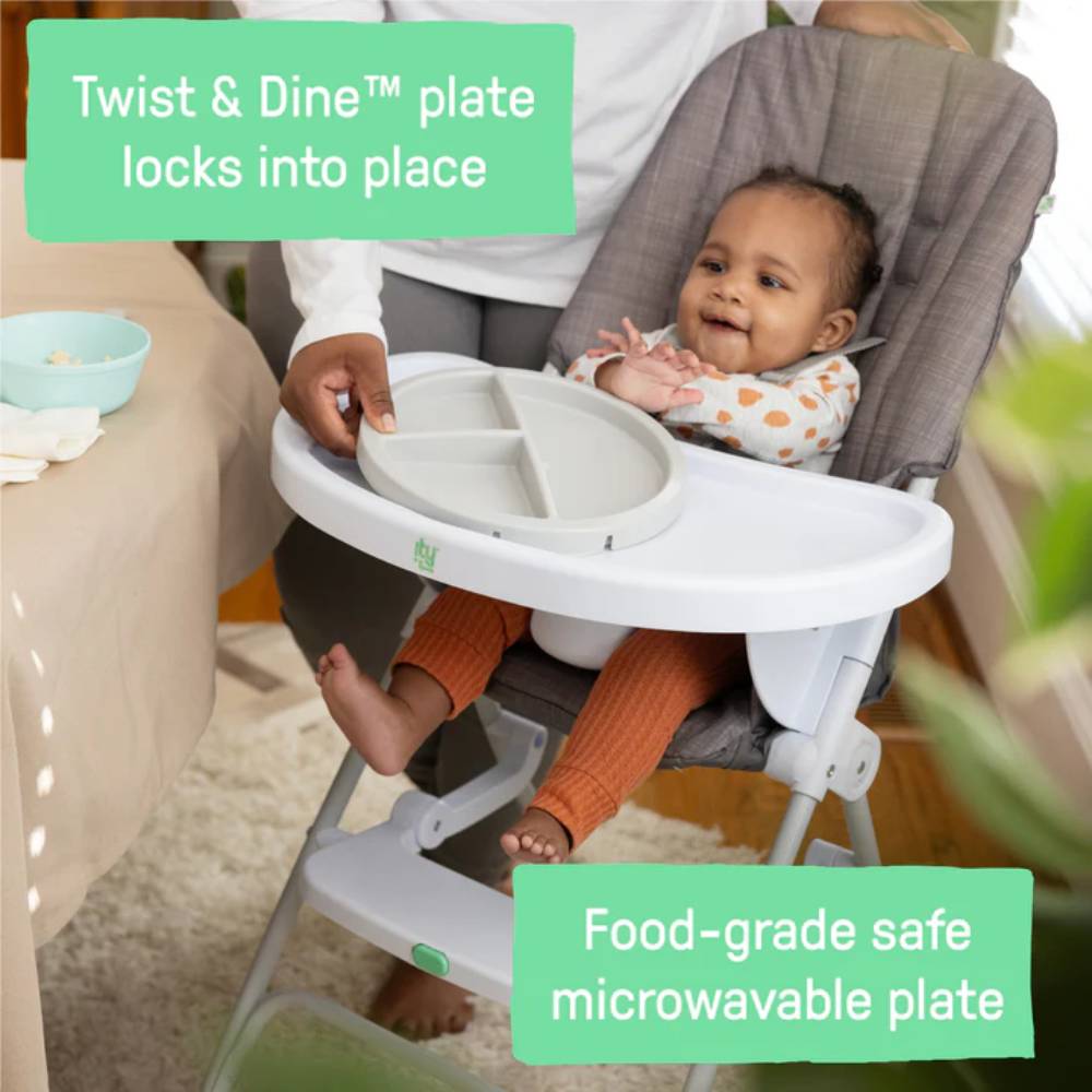 Ingenuity Sun Valley Compact Folding High Chair - Grey