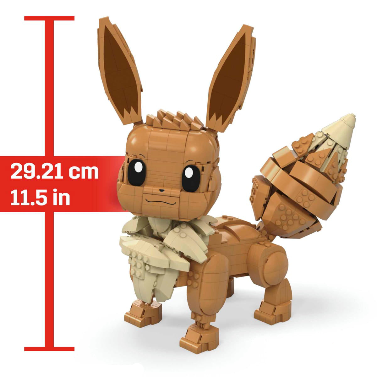 Mega Pokémon Jumbo Eevee Building Toy Set (824-Pieces) - Brown