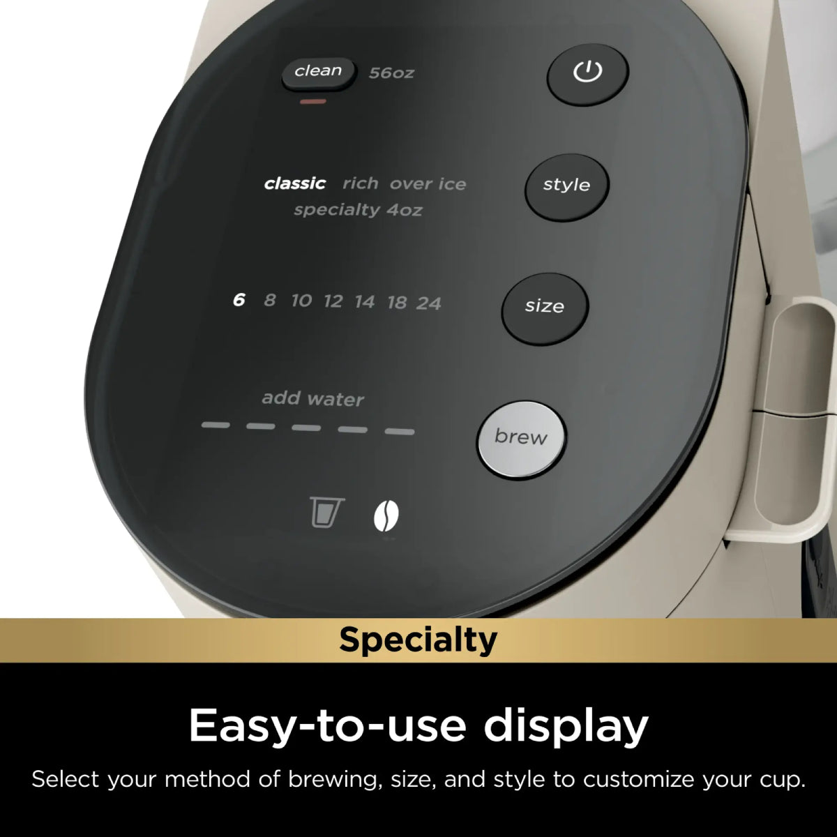 Ninja PB051GB Single-Serve Iced Coffee Maker - Stone