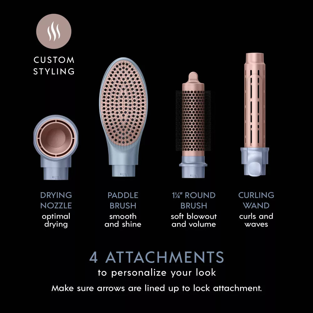 Conair InfinitiPRO DigitalAIRE Styling Wand with Multiple Attachments - Pink