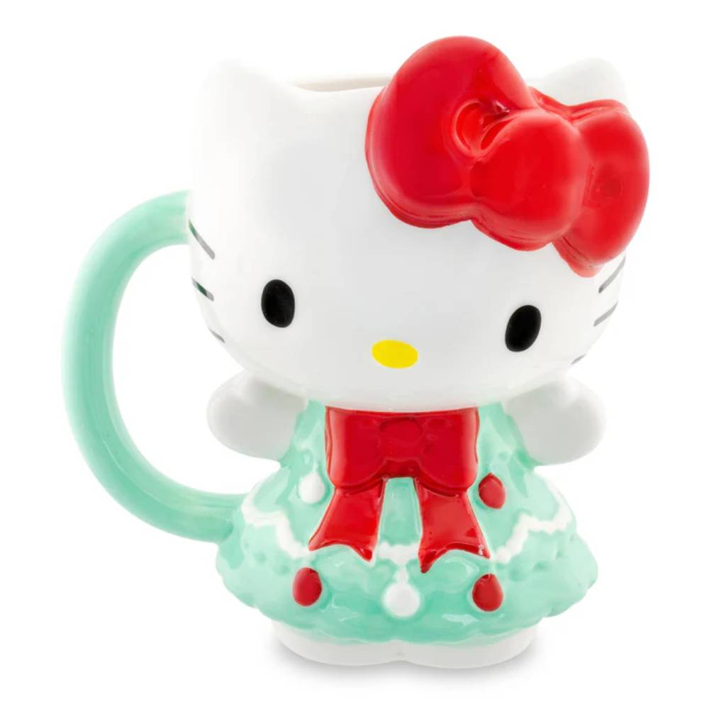 Sanrio Hello Kitty 20 oz Ceramic 3D Sculpted Mug - Multicolor