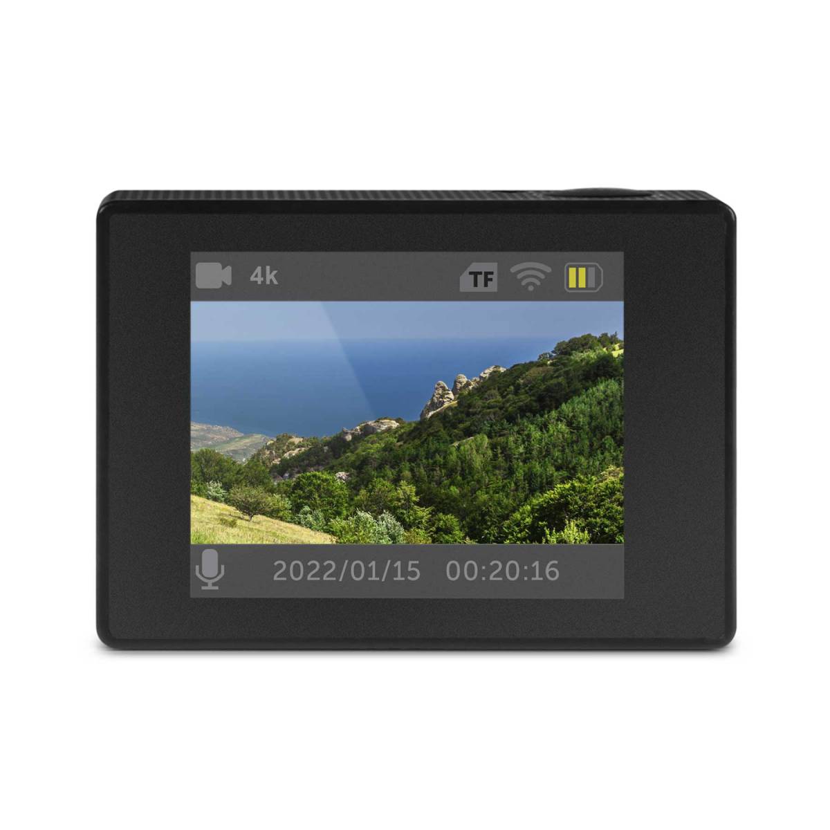 Aluratek ASC4KWF 4K Wi-Fi Sports Action Camera - Black