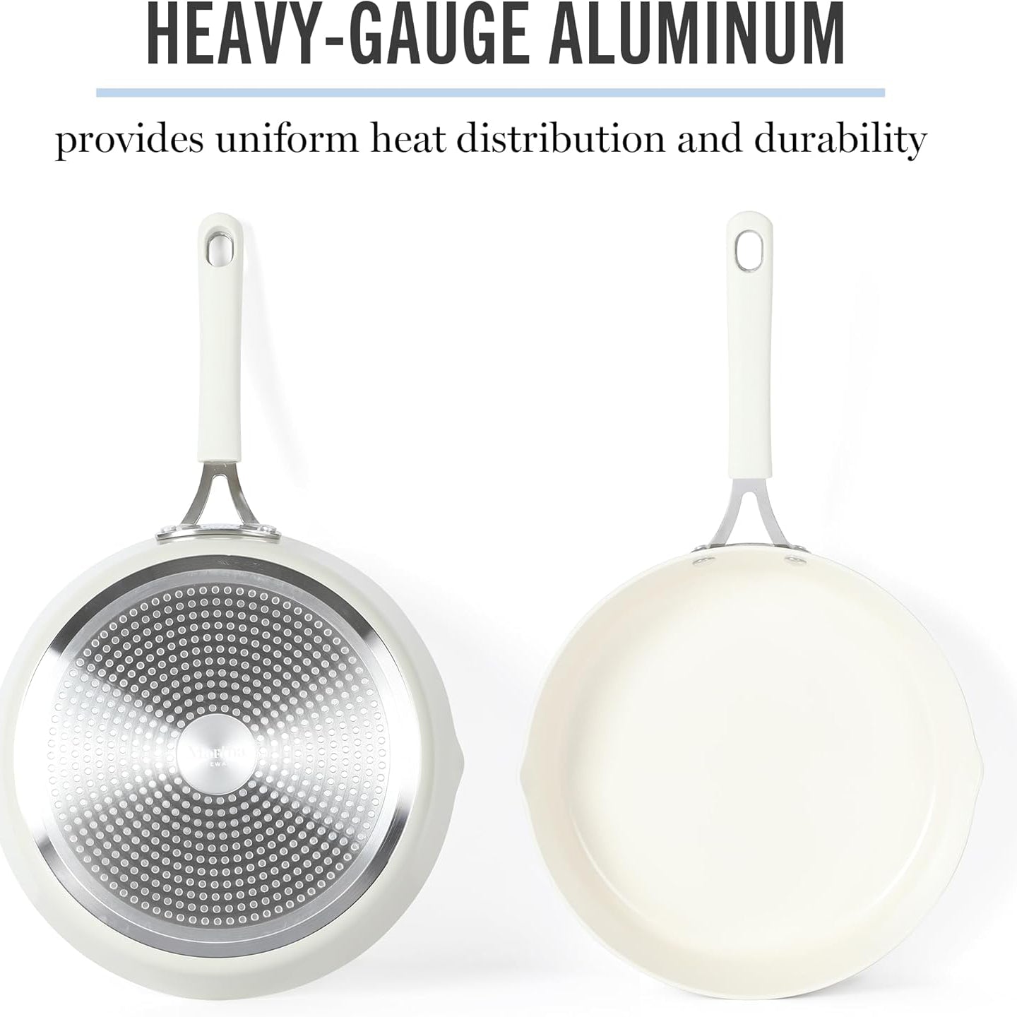 Martha Stewart 145043 Heathland 9.5" Fry Pan - White