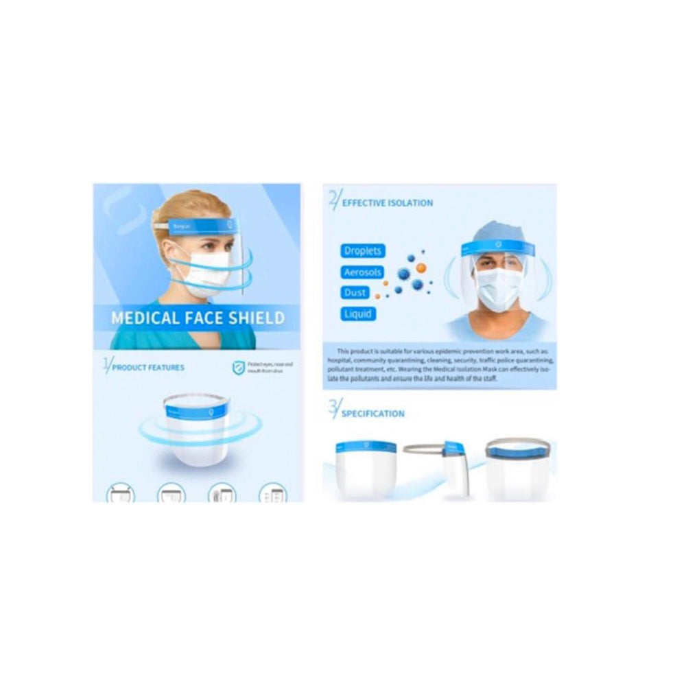 Medical Face Shield Direct Splash Protection - Curacao