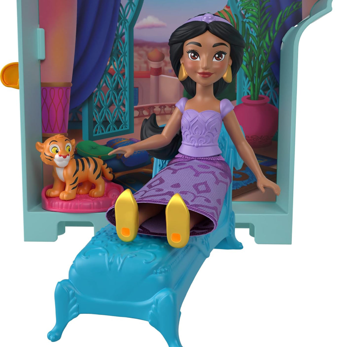 Disney Princess Jasmine Stacking Castle Doll House Playset with Small Doll