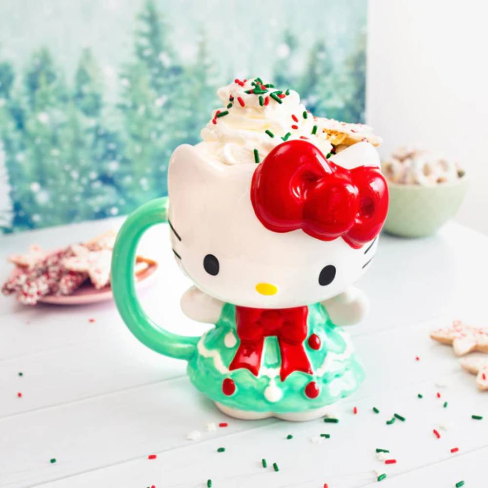 Sanrio Hello Kitty 20 oz Ceramic 3D Sculpted Mug - Multicolor