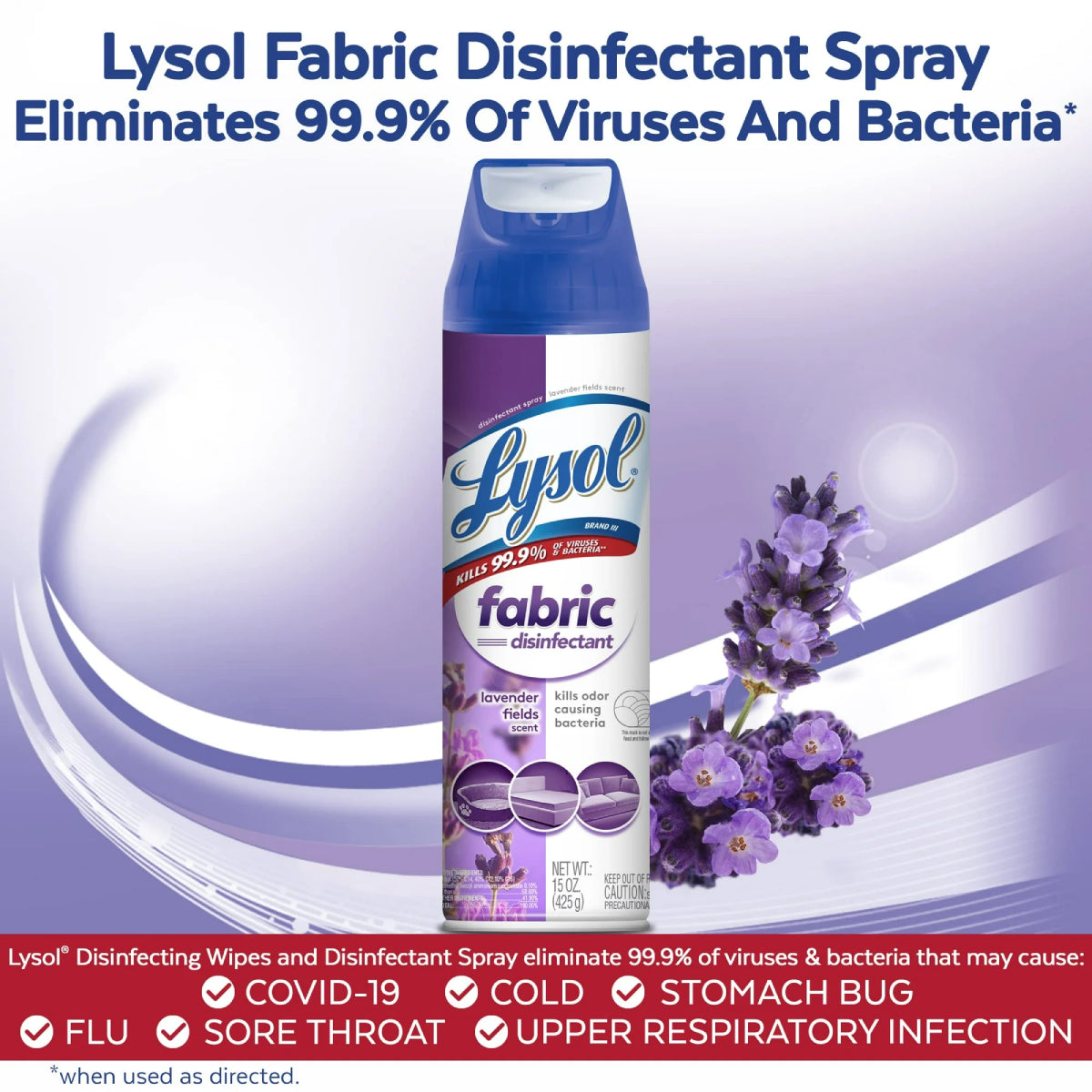 Lysol 15 oz Lavender Fabric Disinfectant Spray