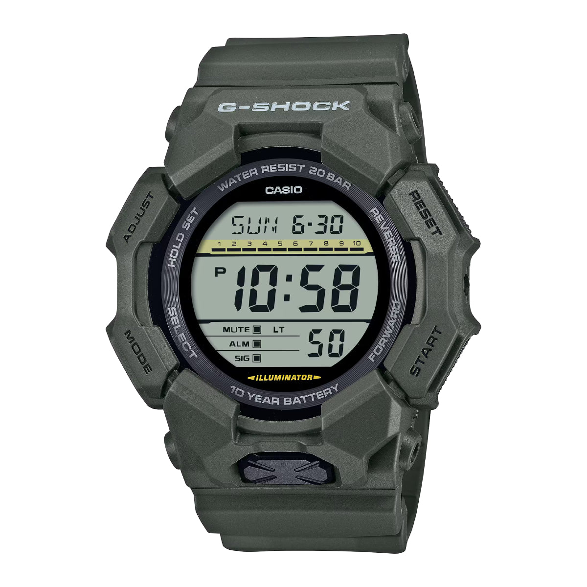 Casio G-Shock Digital Men's 51.9mm Strap Watch - Green