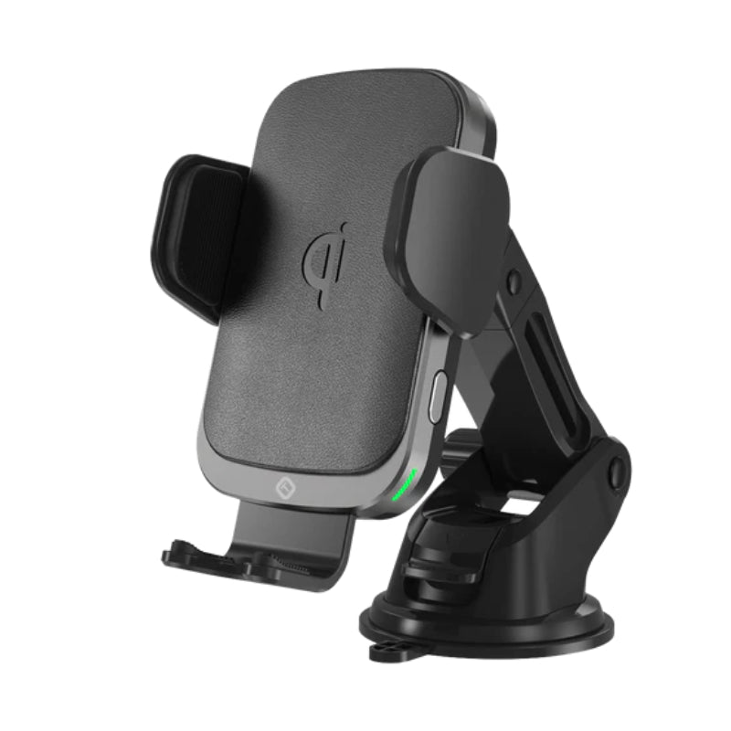 Tekya 15 Watts Auto-Tek Qi Wireless Charging Car Mount - Black