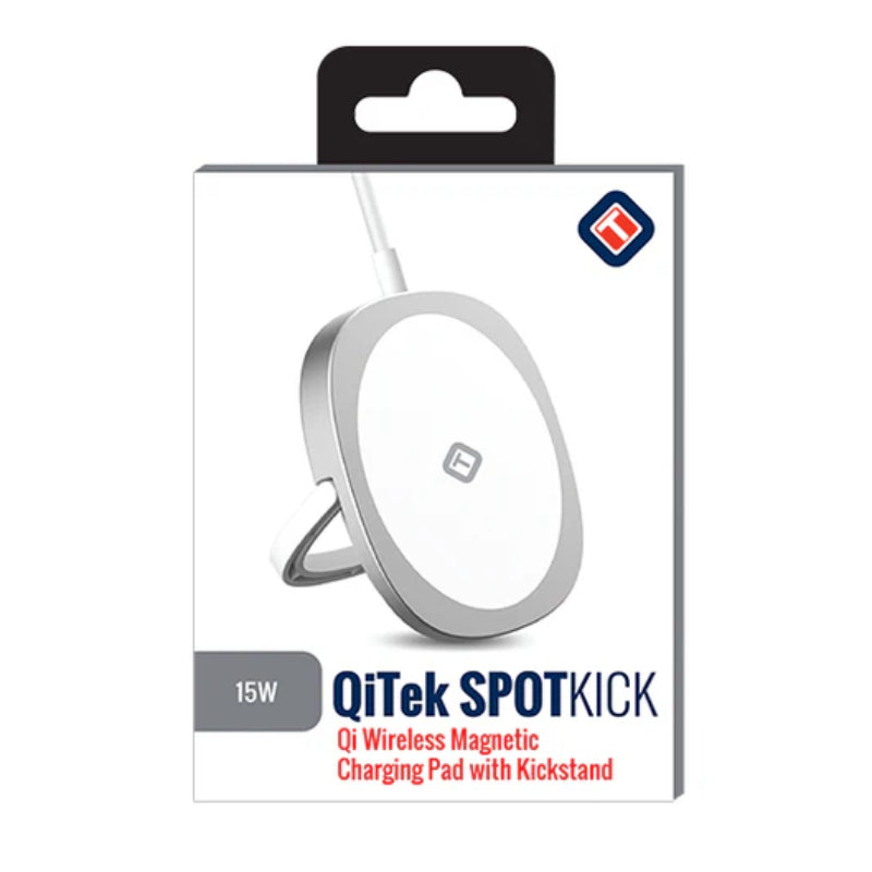 Tekya 15 Watts QiTek Spot Wireless Magnetic Kick Stand - Gray