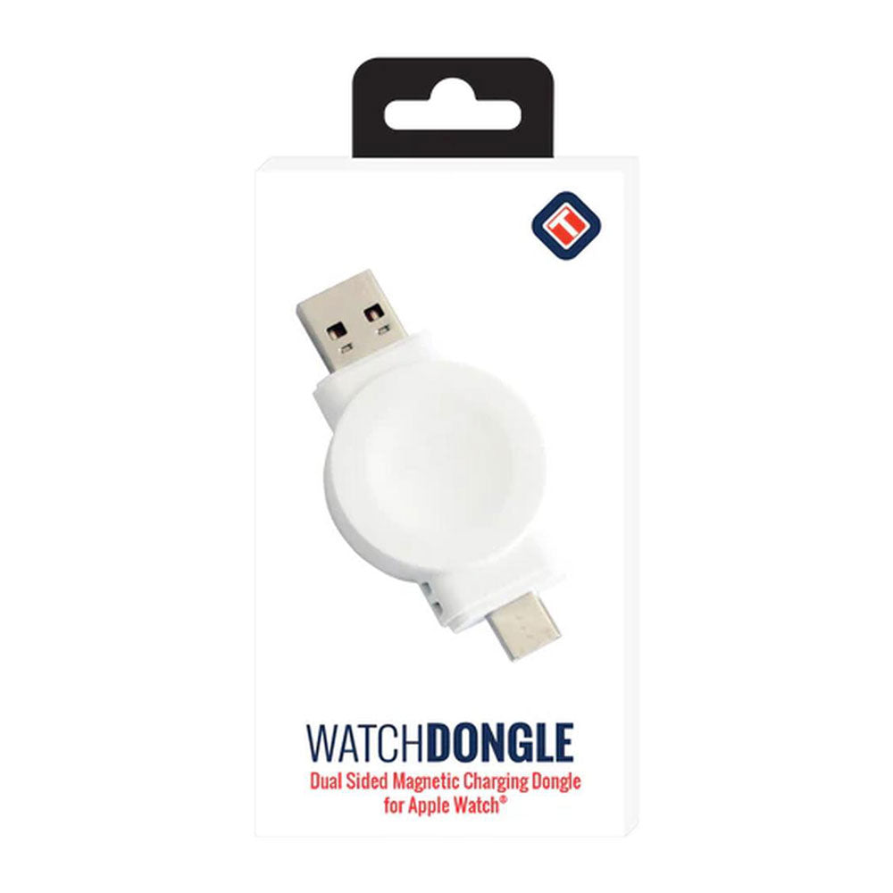 TekYa Apple Watch Dongle with Magnet Snap - White