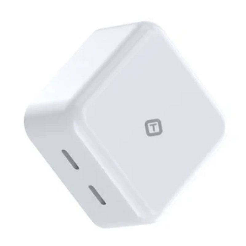 TekYa 35 Watts Power Delivery USB-C Dual Wall Charger - White