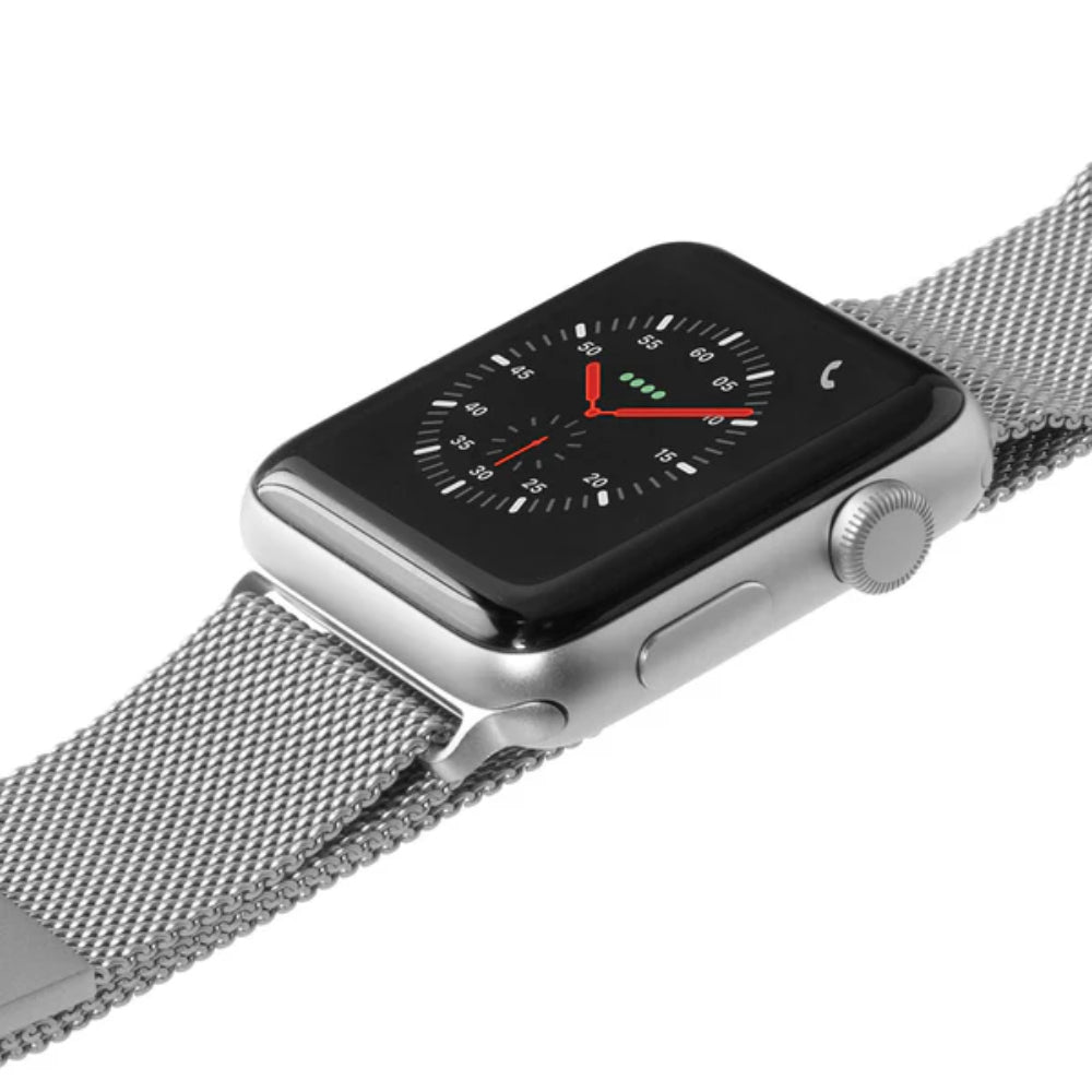 Laut Steel Loop Strap for Apple Watch Series 4-10/SE/Ultra - Silver