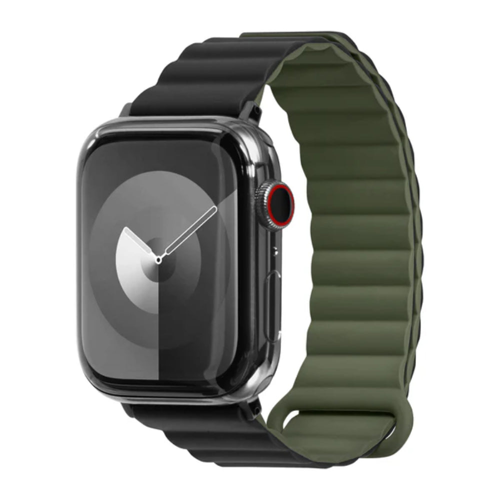 Laut Novi Sport Strap for Apple Watch Series 4-10/SE/Ultra - Black/Green