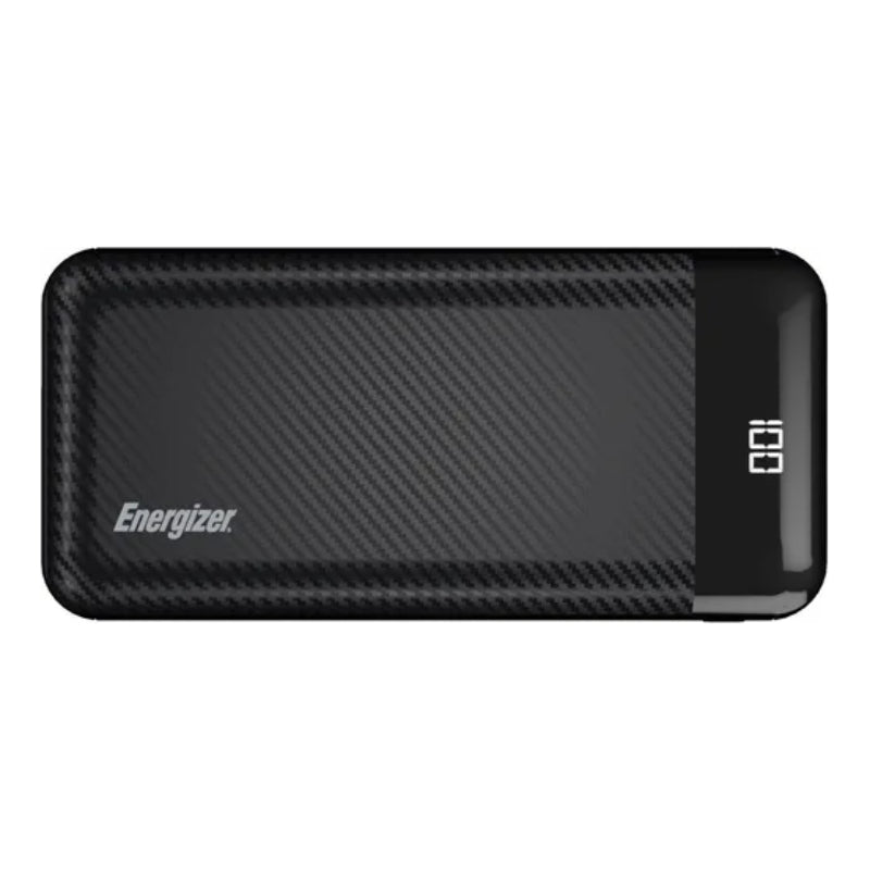 Energizer 20000mAh Portable Power Bank with LCD Display - Black