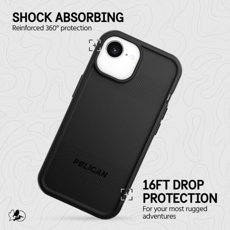 Pelican Protector MagSafe Case for Apple iPhone 16e - Black