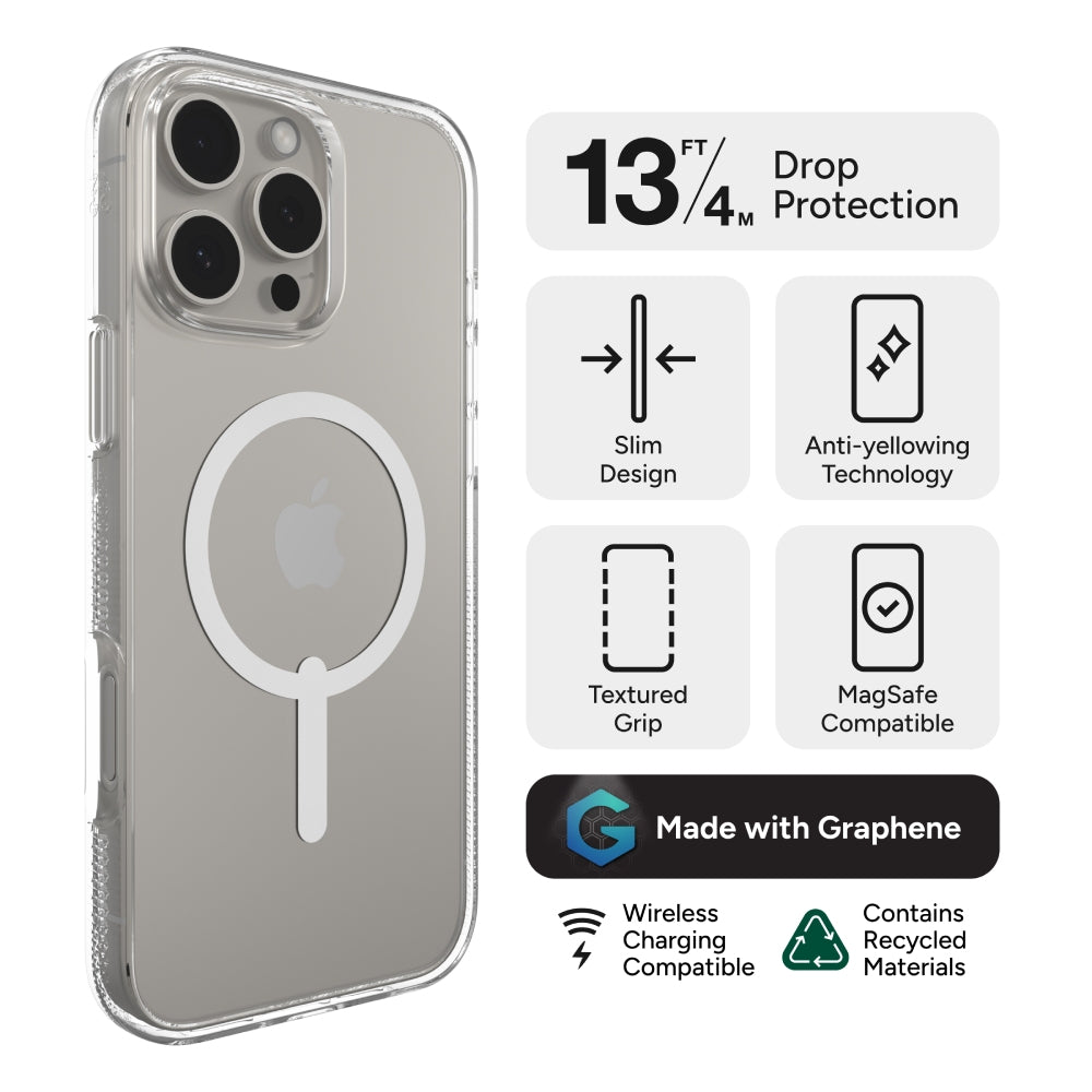 Zagg Crystal Palace Snap Case for iPhone 16 Pro Max - Clear