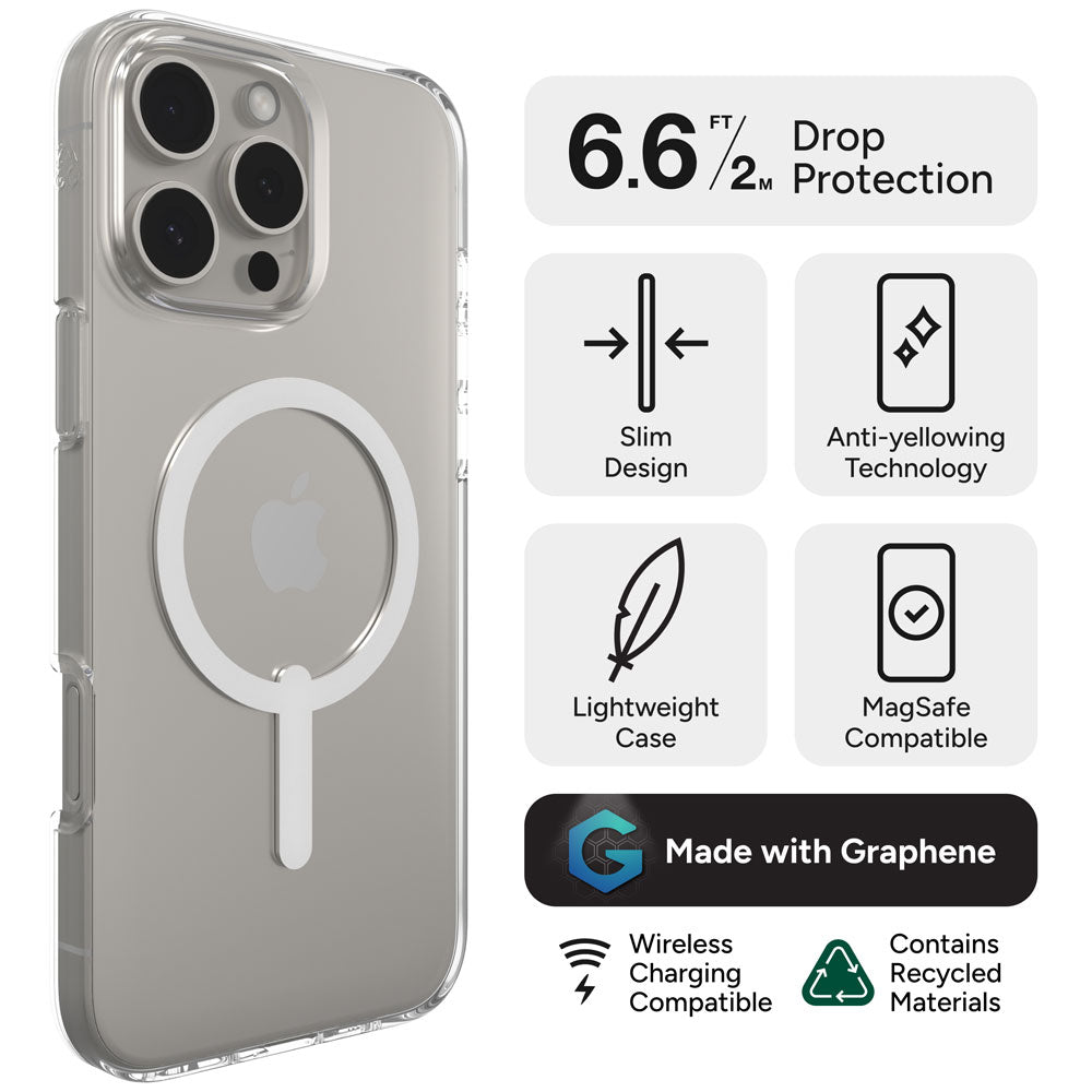 Zagg Crystal Palace Lite Snap Case for iPhone 16 Pro Max - Clear