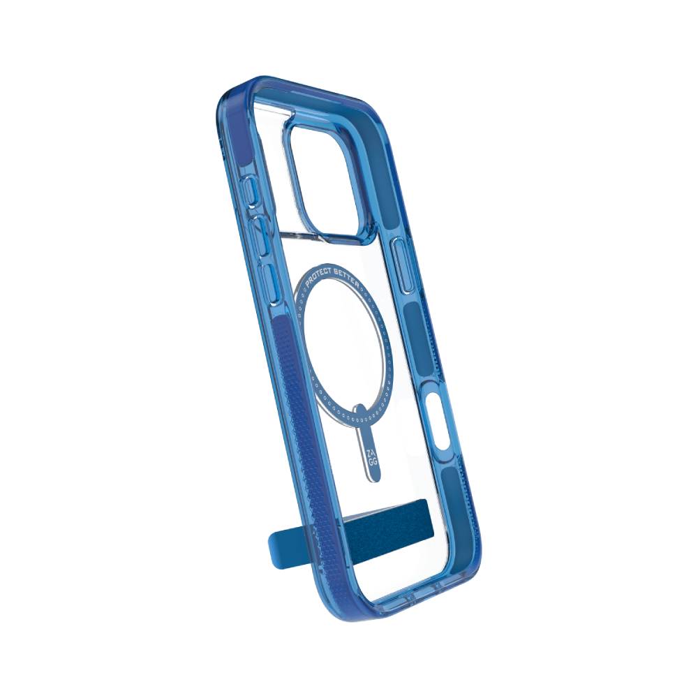 ZAGG Santa Cruz Snap MagSafe Case with Kickstand for Apple iPhone 17 Pro Max - Blue