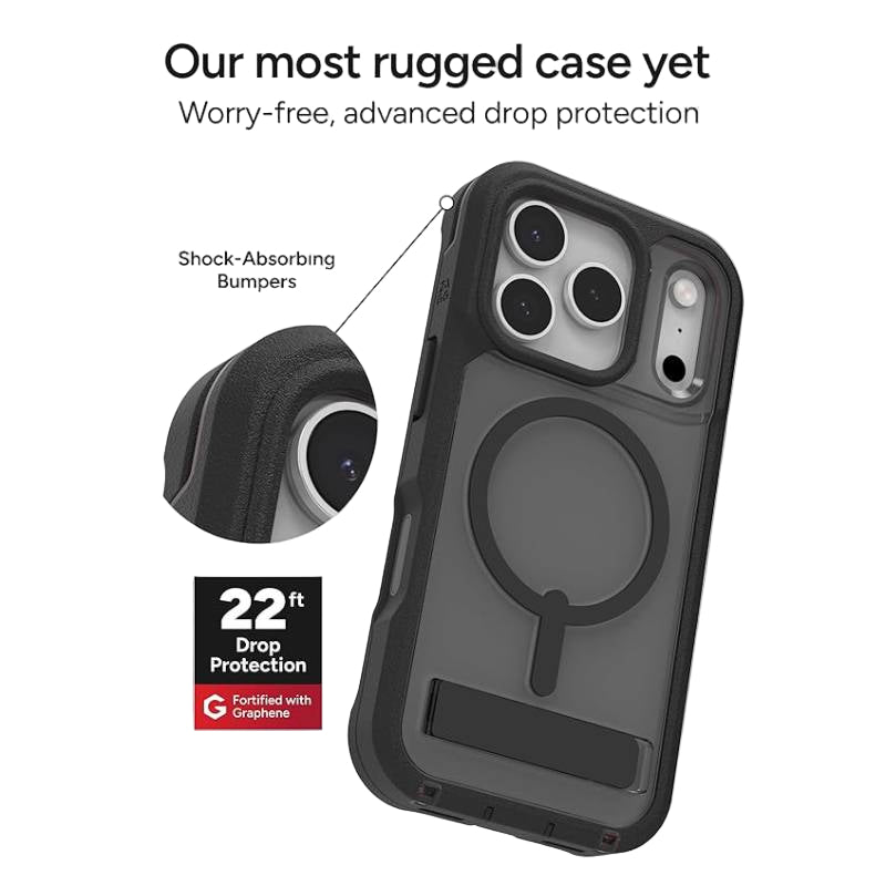 ZAGG Rainier Snap MagSafe Case with Kickstand for Apple iPhone 17 Pro