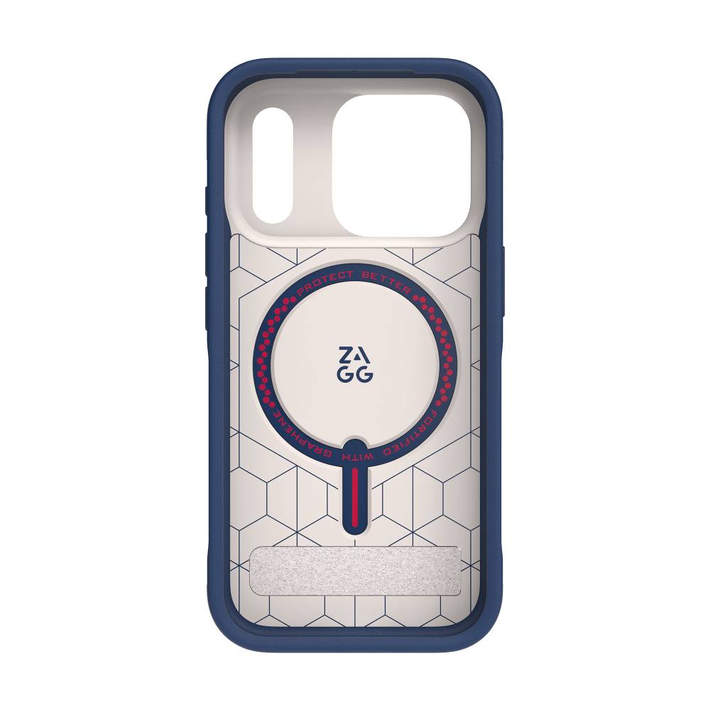ZAGG Sedona Snap Case with Kickstand for Apple iPhone 17 Pro - Blue/Red