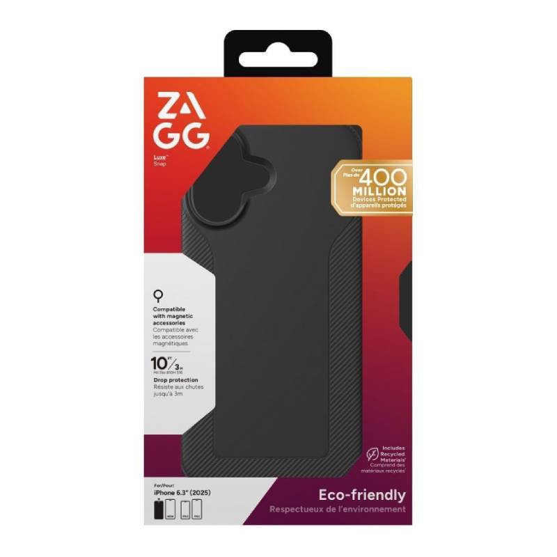 ZAGG Luxe Snap MagSafe case for Apple iphone 17 - black