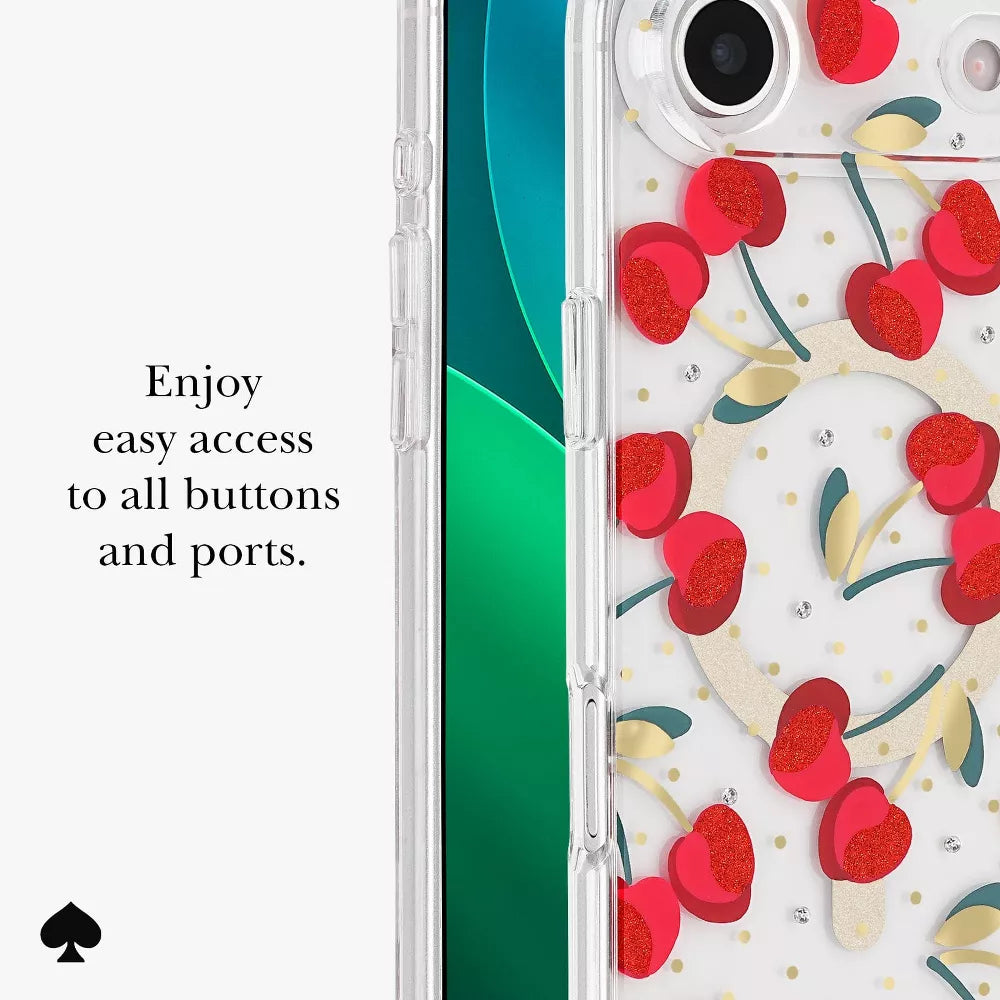 Kate Spade New York MagSafe Case for Apple iPhone Air - Clear/Red