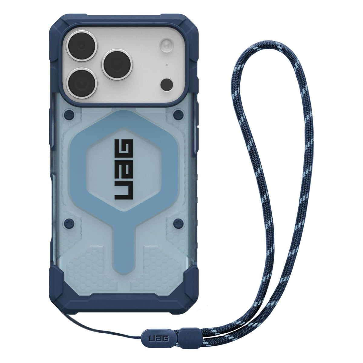 Urban Armor Gear Pathfinder MagSafe Case with Wrist Lanyard for Apple iPhone 17 Pro - Blue