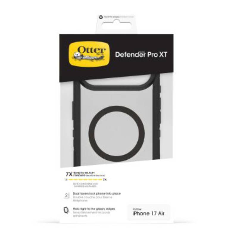 Otterbox Defender Pro XT MagSafe Camera Control Case with Removable Frame for Apple iPhone Air - Black