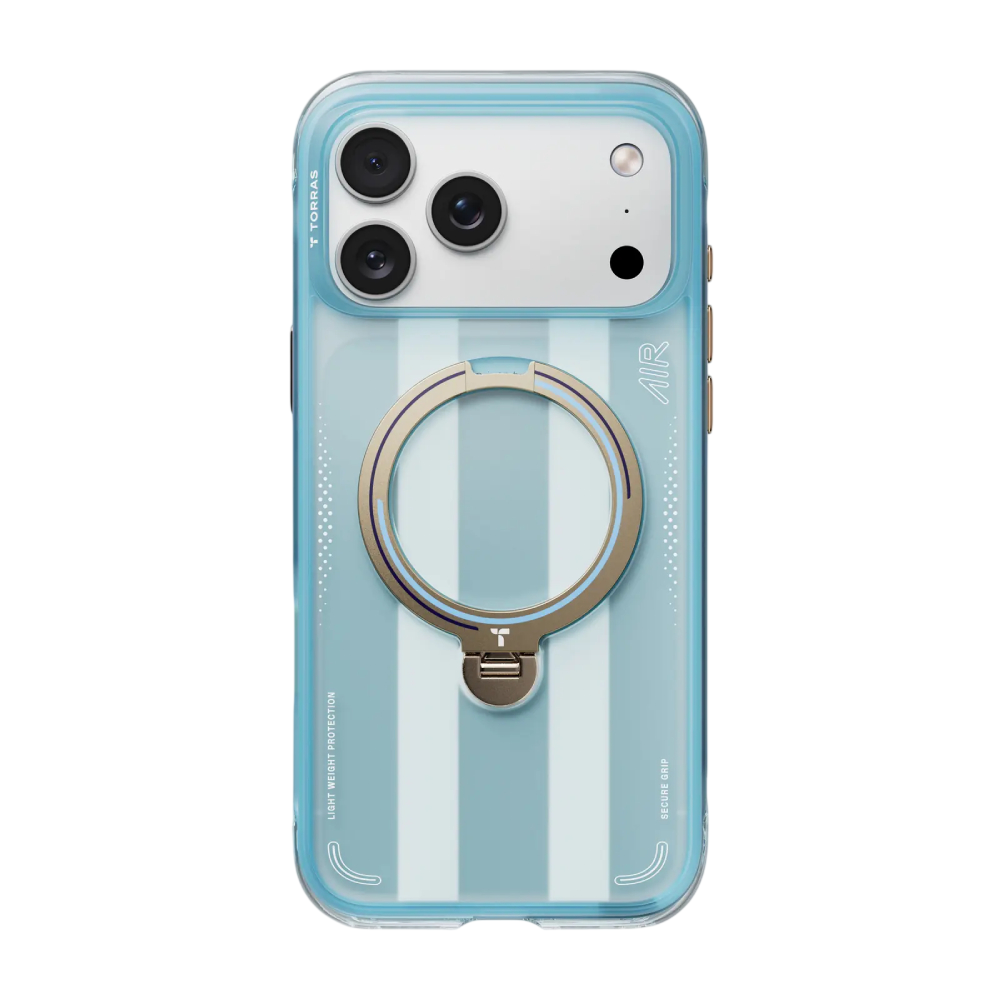 Torras Ostand Q3 Air Football Limited Edition Magsafe Case for iPhone 17 Pro Max - Blue