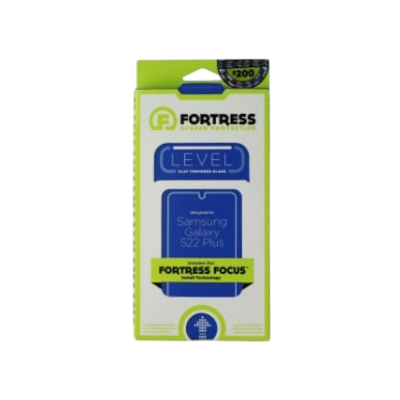 Fortress Level Focus Glass Screen Protector for Samsung Galaxy S22 Plus - Clear