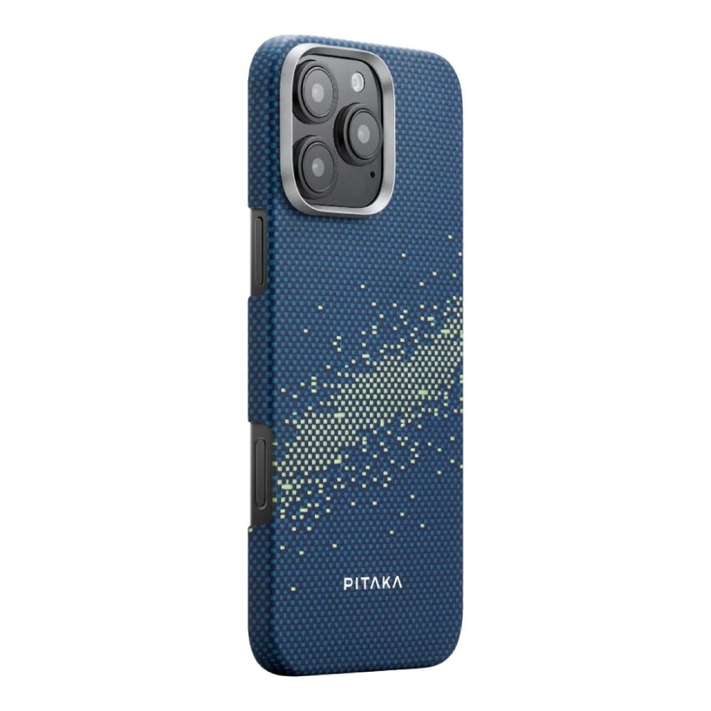 Pitaka Milky Way Galaxy StarPeak Tactile Woven Case for iPhone 16 Pro Max - Blue