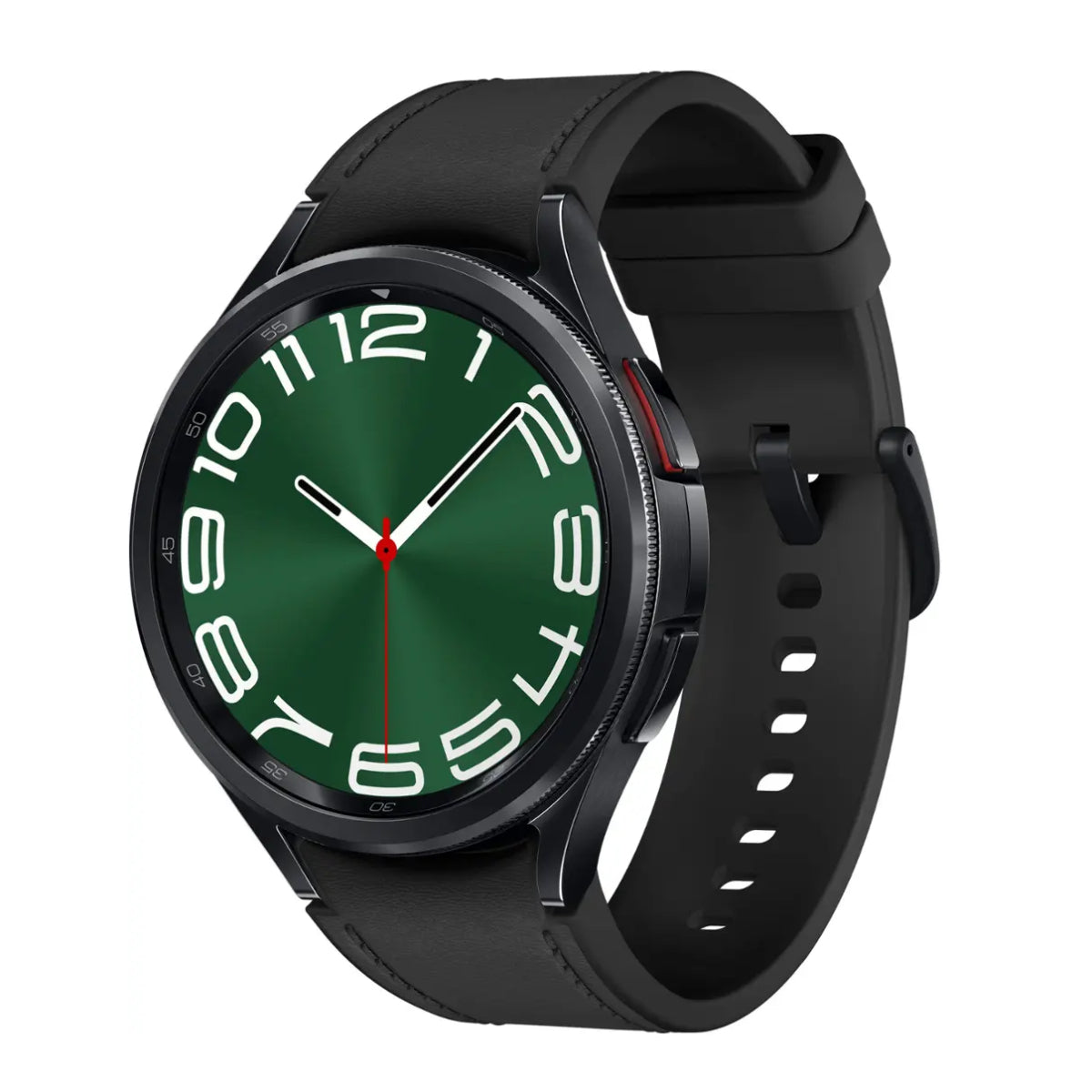 Reloj inteligente Samsung Galaxy Watch6 unisex con caja de aluminio de 43 mm y correa de cuero negra - LTE