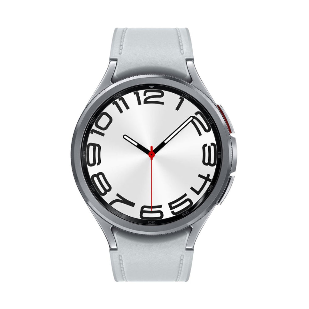 Reloj inteligente Samsung Galaxy Watch6 unisex con caja de aluminio de 43 mm y correa de cuero negra - LTE