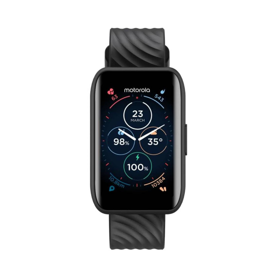 Motorola Moto 40 Zinc Alloy Case Smartwatch with Band