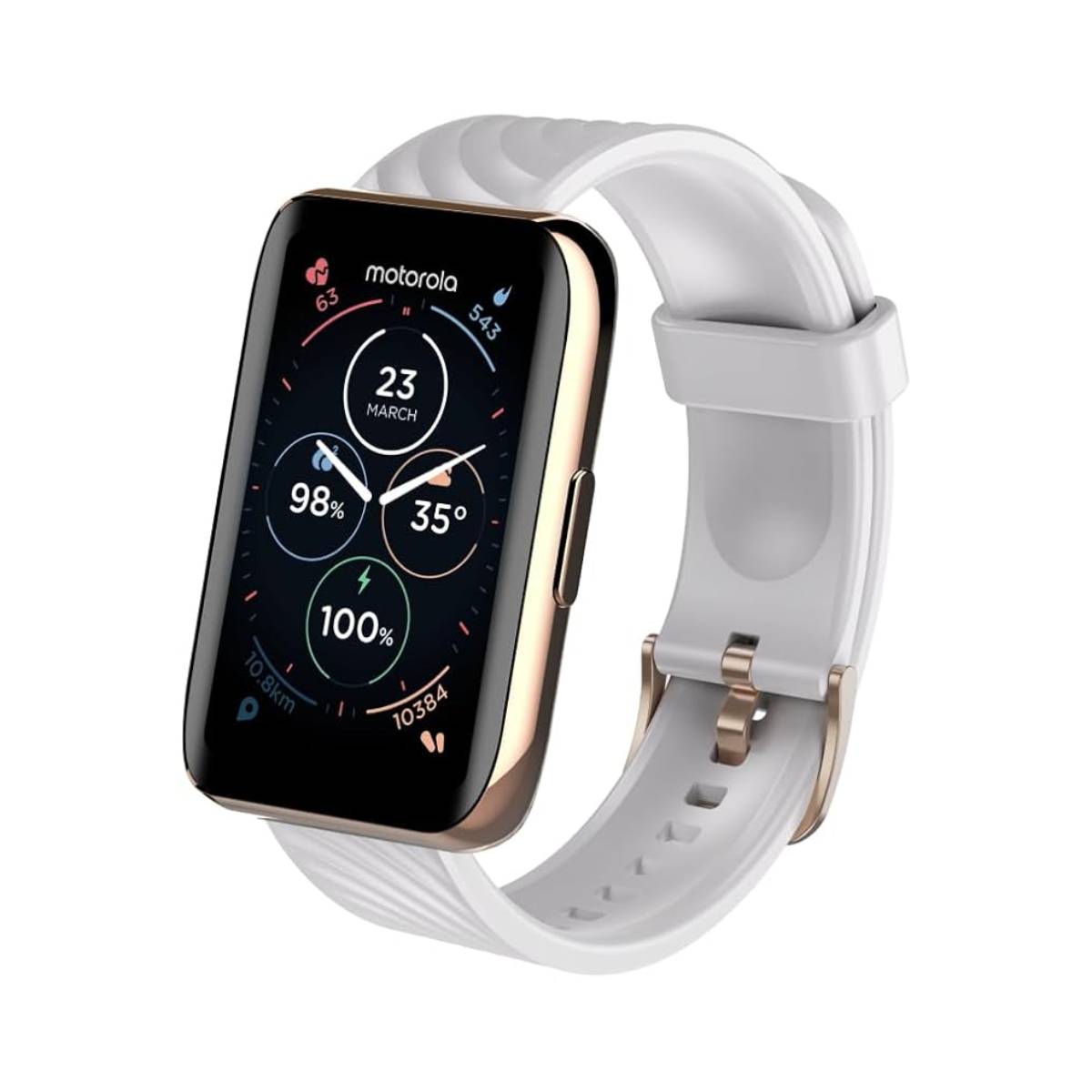 Motorola Moto 40 Zinc Alloy Case Smartwatch with Band