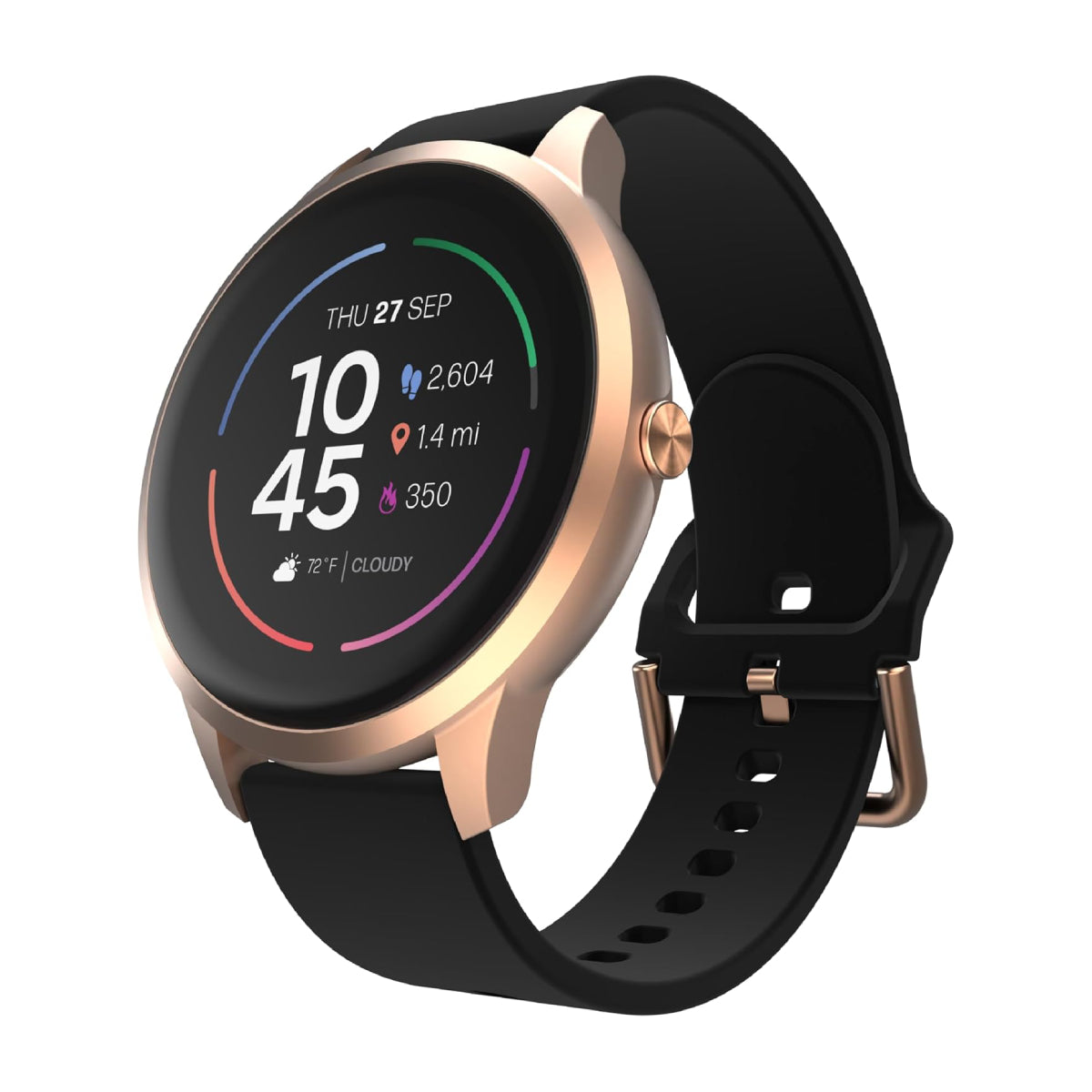 iTOUCH Wearables Unisex Sport 4 Smartwatch - Rose Gold/Black